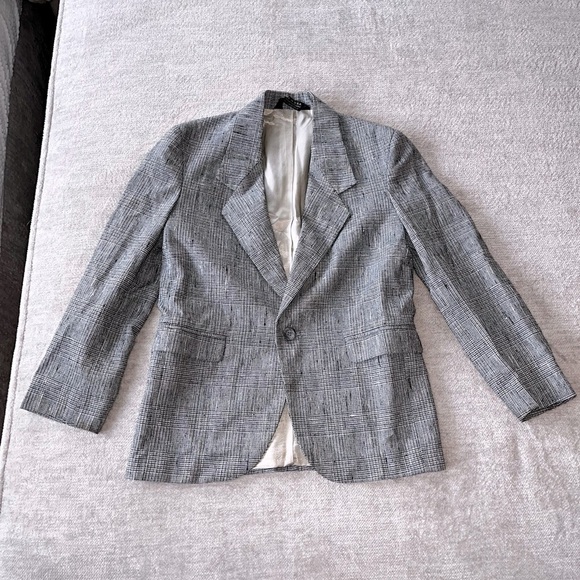 Christian Dior Plaid Jeunne Homme Sportif Blazer Size XS Paris Old Money - Picture 2 of 10